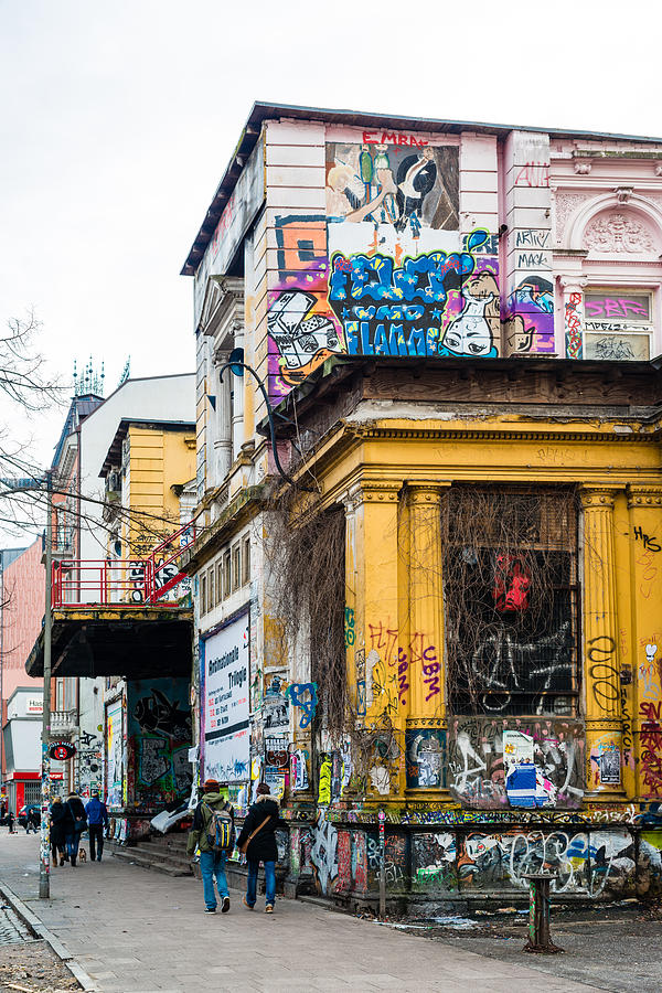 Rote Flora at Schanzenviertel in Hamburg Germany Photograph by Frank