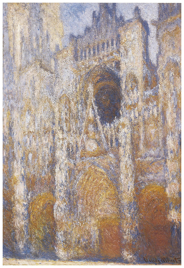 Claude Monet Painting - Rouen Cathedral Facade #1 by Claude Monet