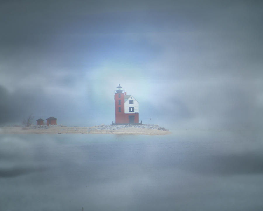 Lighthouse Photograph - Round Island Lighthouse  #1 by Scott Hovind