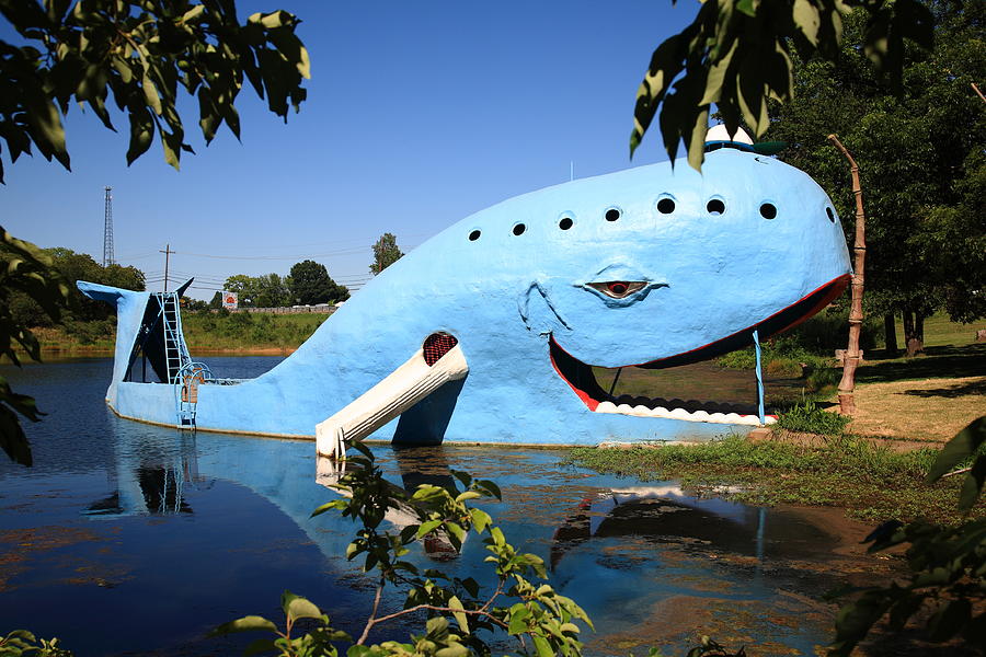 Fish Photograph - Route 66 - Blue Whale 2012 by Frank Romeo