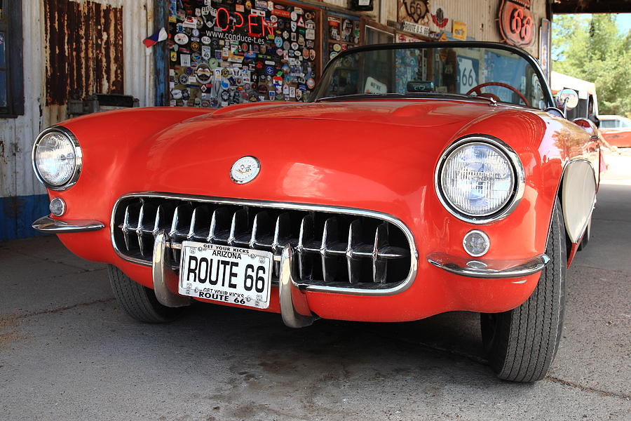 Route 66 Corvette Photograph by Frank Romeo