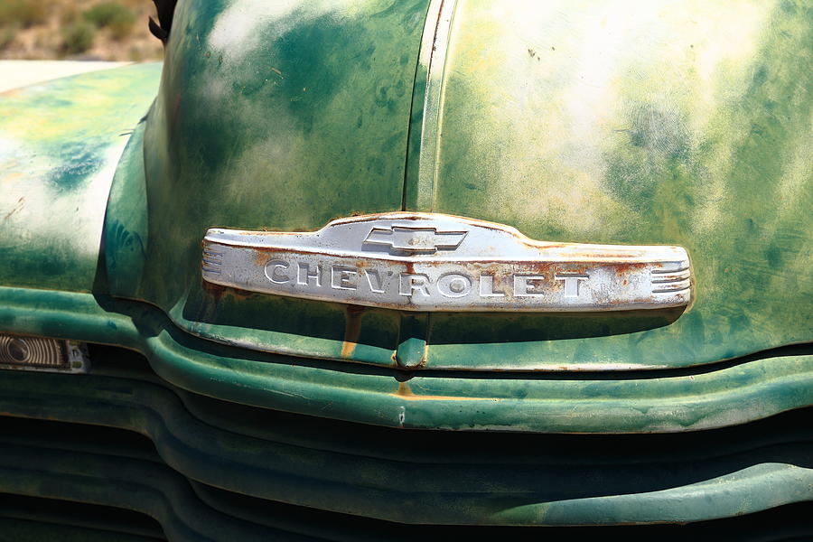 Route 66 - Old Green Chevy 2012 #3 Photograph by Frank Romeo