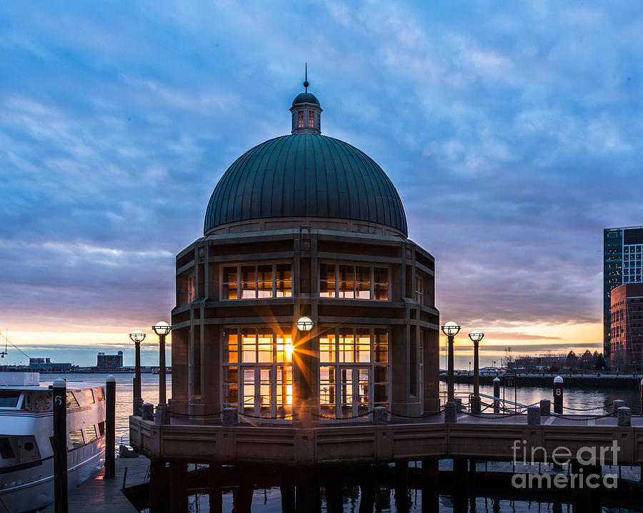 Rowes Wharf Sunrise #1 Photograph by Susan Cole Kelly