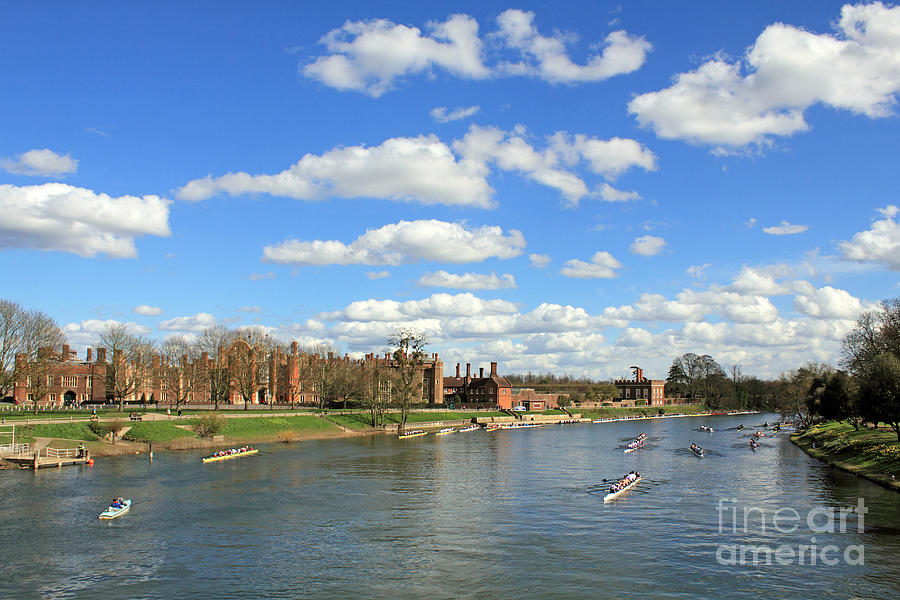 Rowing on the Thames at Hampton Court #2 Photograph by Julia Gavin