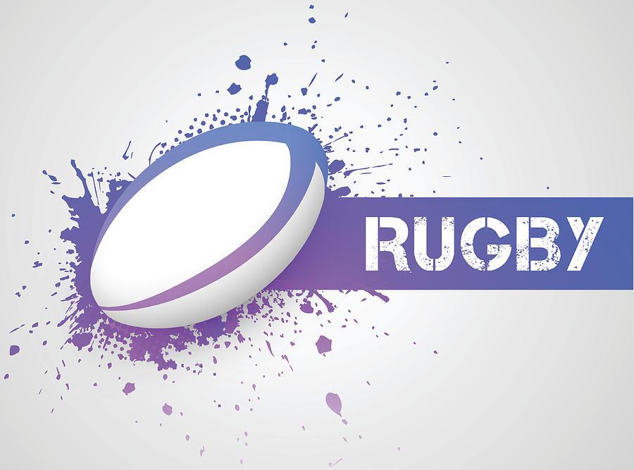 Rugby ball #1 Drawing by Traffic_analyzer