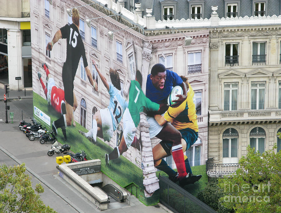 Rugby in Paris Photograph by Ann Horn