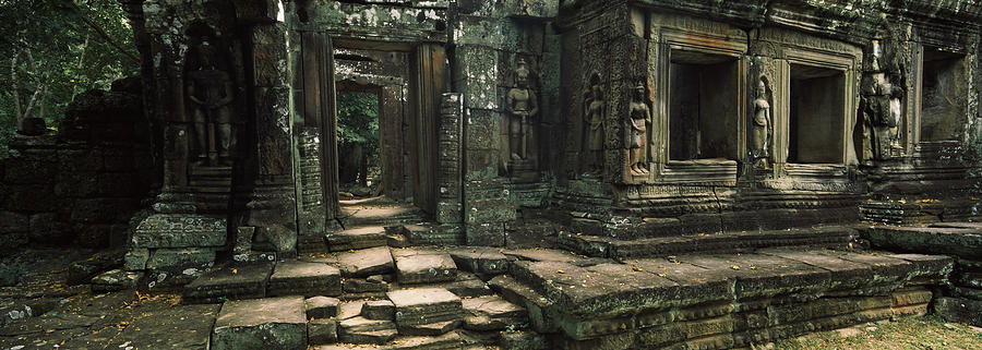 Architecture Photograph - Ruins Of A Temple, Banteay Kdei #1 by Panoramic Images
