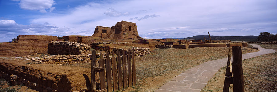 Architecture Photograph - Ruins Of The Pecos Pueblo Mission #1 by Panoramic Images