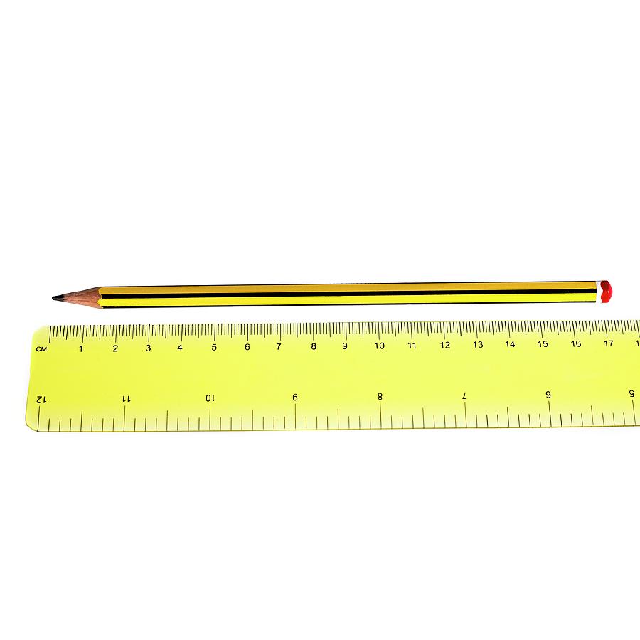 Ruler And Pencil #1 Photograph by Science Photo Library