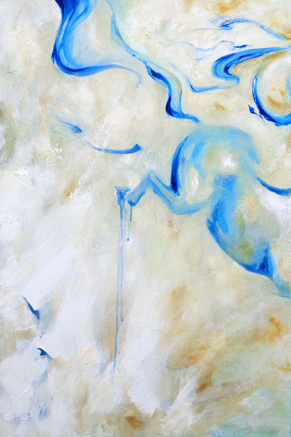 Running Water left panel #1 Painting by Dina Dargo