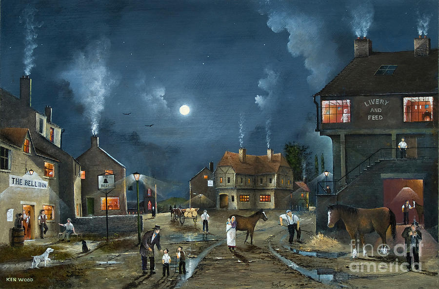 Night Scene At The Black Country Museum England Painting By, 43% OFF