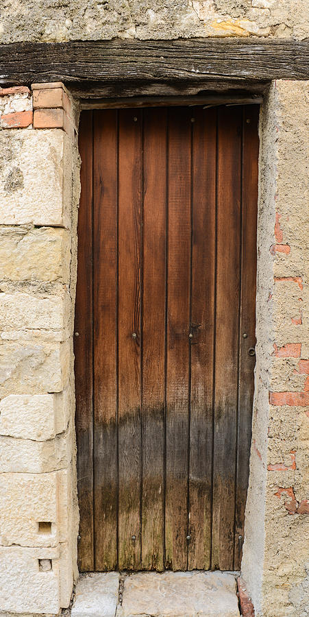 Rustic French Door #1 Photograph by Brandon Bourdages