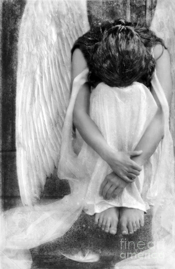 Sad Angel Woman #1 Photograph by Jill Battaglia
