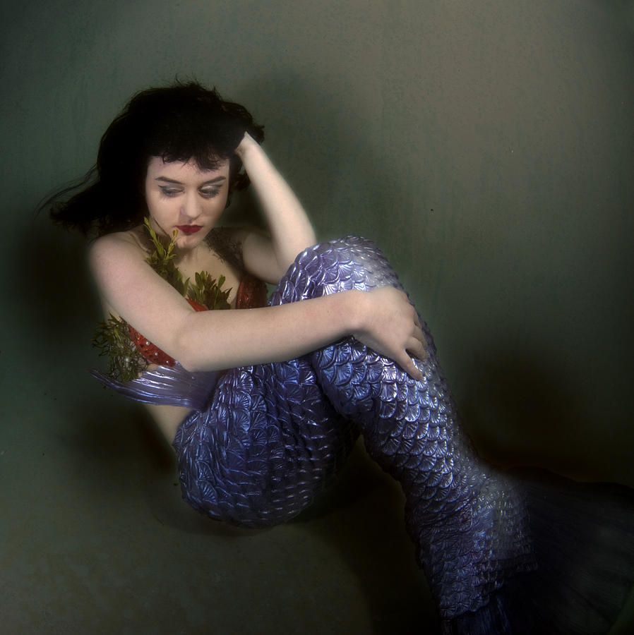 Fantasy Photograph - Sad Mermaid #1 by Greg Amptman