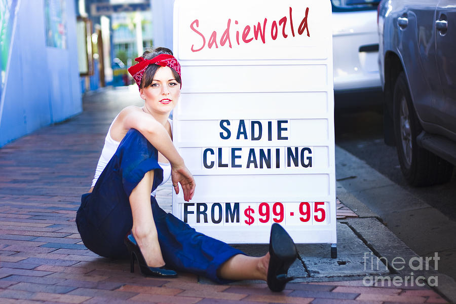 Sadie The Cleaning Lady #1 Photograph by Jorgo Photography
