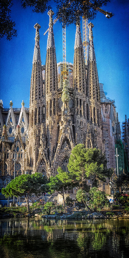 Sagrada Familia Nativity Facade Photograph by Joan Carroll