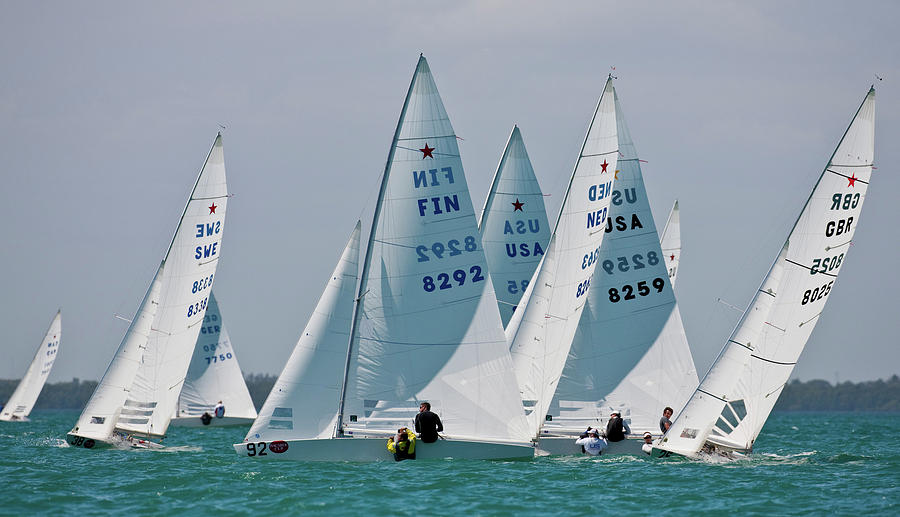 Sailboat In Bacardi Star Regatta #1 Photograph by Panoramic Images