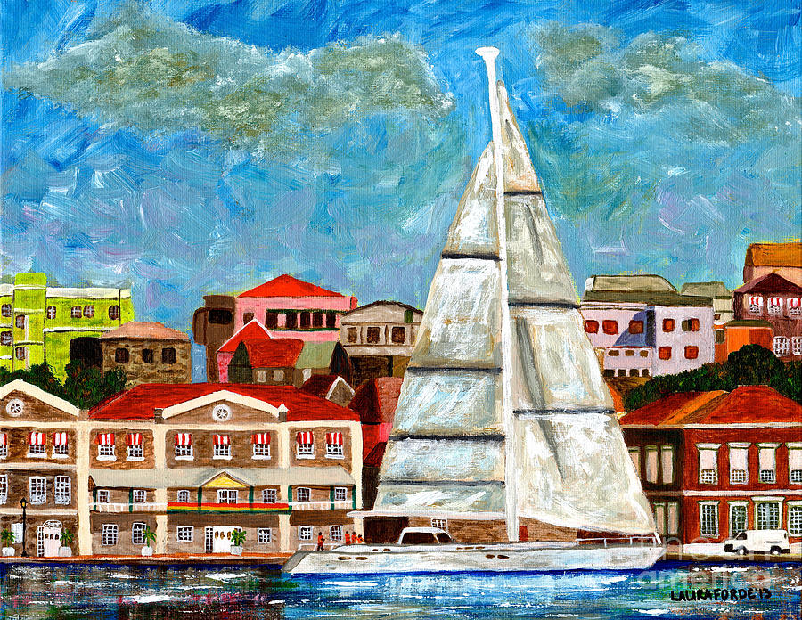 Sailing In Painting by Laura Forde