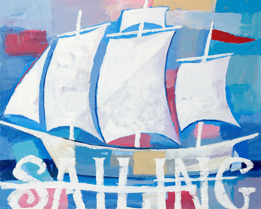 Sailing #2 Painting by Lutz Baar