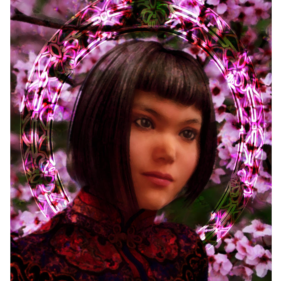 Saint Agatha Lin Zhao Painting by Suzanne Silvir