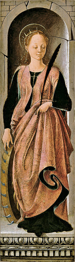 Saint Catherine #1 Painting by Francesco del Cossa