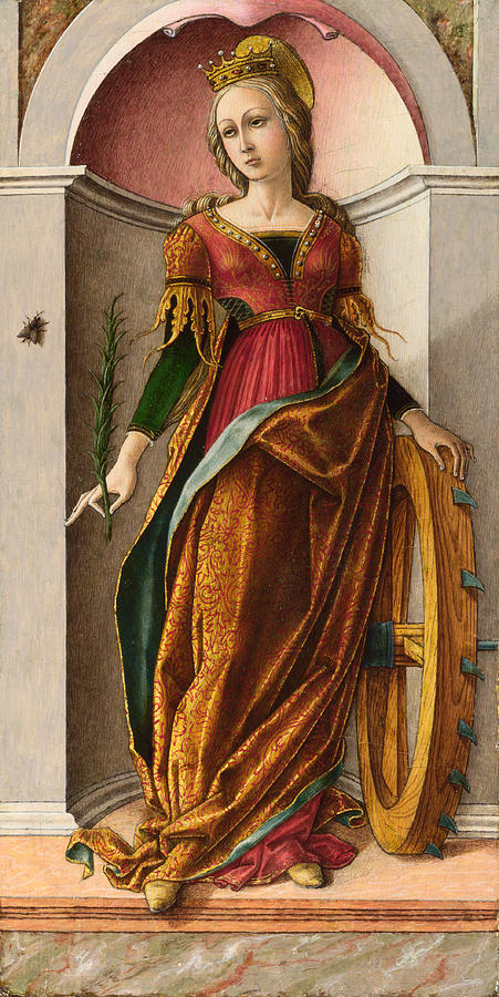 Saint Catherine of Alexandria #1 Painting by Carlo Crivelli