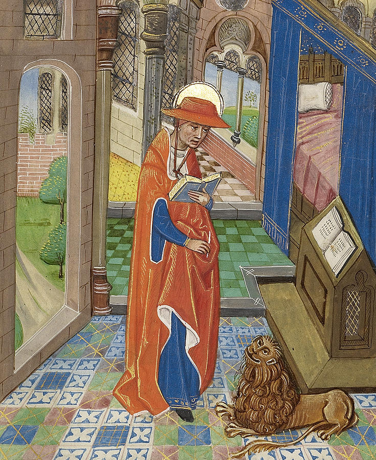 Saint Jerome Translating The Bible, C #1 Painting by Getty Research Institute