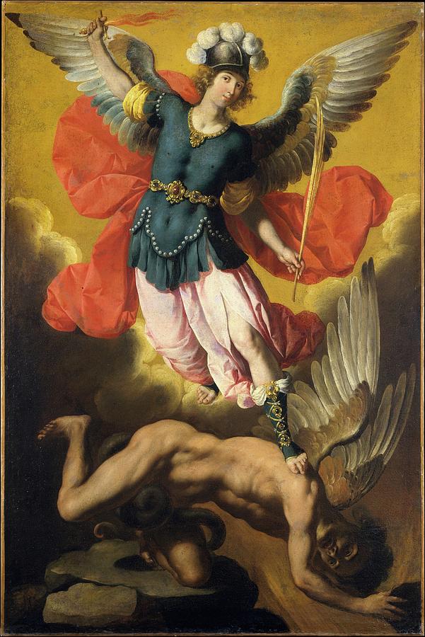 Saint Michael The Archangel Painting by Ignacio de Ries - Fine Art America