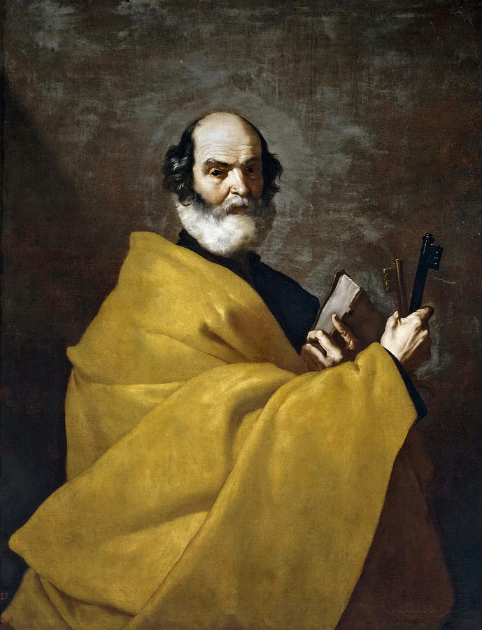 Saint Peter #1 Painting by Jusepe de Ribera