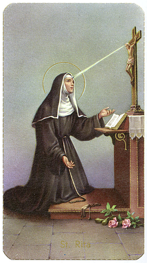 Saint Rita Of Cascia Italian Peasant Drawing by Mary Evans Picture Library.