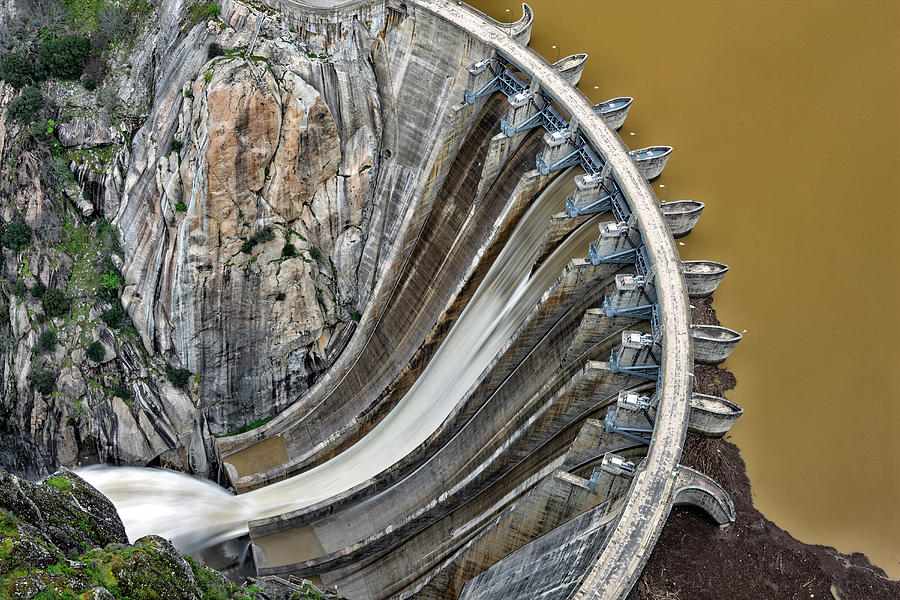 Nature Photograph - Salamanca. Arribes Del Duero. Dam #1 by David Santiago Garcia