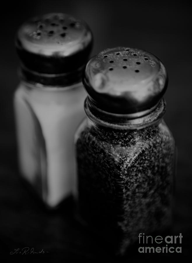 Salt and Pepper Shaker Black and White Photograph by Iris Richardson -  Pixels