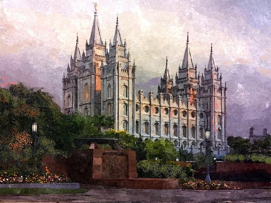 Salt Lake City Temple Painting By Lynda Lunt   1 Salt Lake City Temple Lynda Lunt 