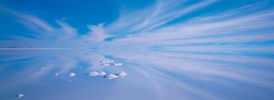 Nature Photograph - Salt Pyramids On Salt Flat, Salar De #1 by Panoramic Images