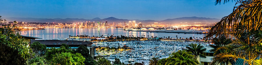 San Diego Photograph - San Diego Bay Panoramic #1 by Josh Whalen