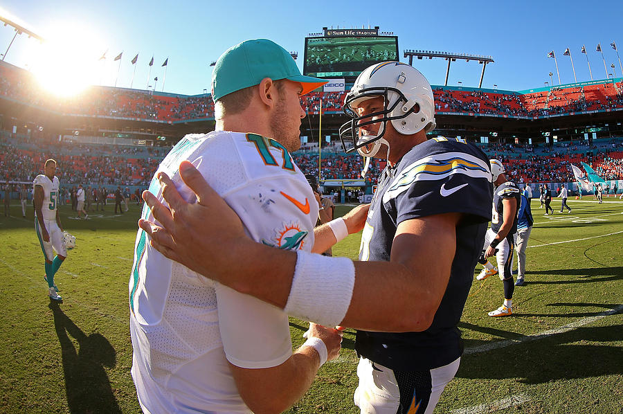 San Diego Chargers v Miami Dolphins #1 Photograph by Mike Ehrmann