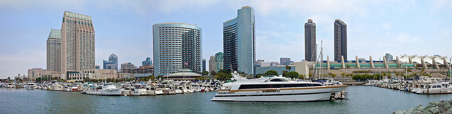 San Diego Downtown Marina And Skyline #1 Photograph by Panoramic Images