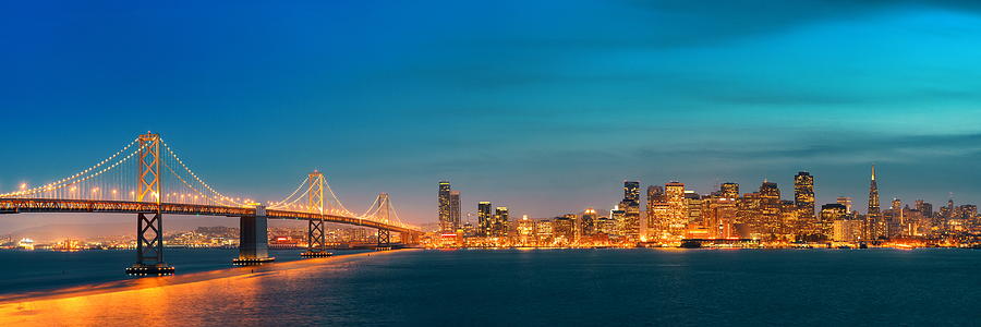 San Francisco skyline #1 Photograph by Songquan Deng