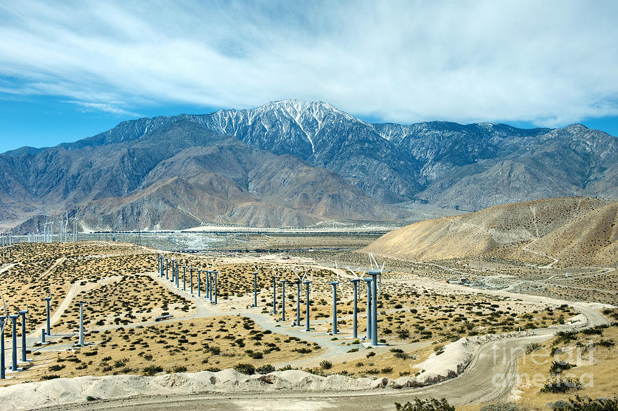San Gorgonio Pass Palm Springs Wind turbines #1 Photograph by David Zanzinger