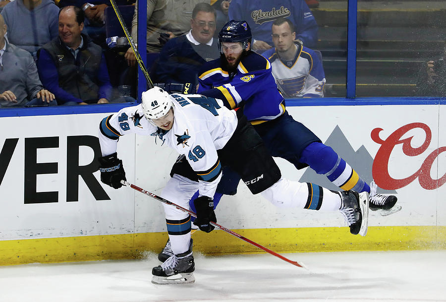 San Jose Sharks V St Louis Blues - Game Photograph by Jamie Squire San Jose Sharks V St Louis Blues - Game Photograph by Jamie Squire