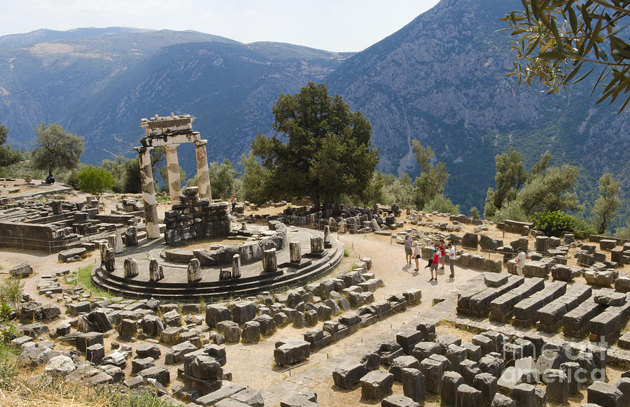 Sanctuary Of Athena At Delphi Photograph by Bill Bachmann