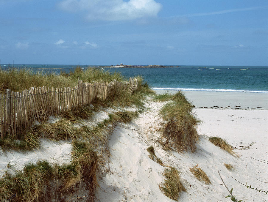 Sand Dunes On Beach, Abers Coast Photograph by Panoramic Images - Fine ...