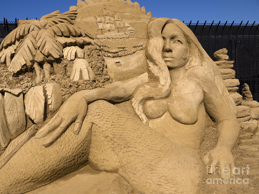 Sand Mermaid #1 Photograph by Brenda Kean