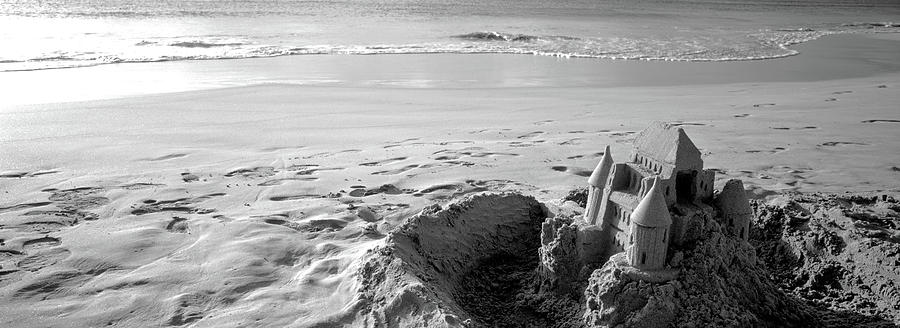 Sandcastle On The Beach, Hapuna Beach #1 Photograph by Panoramic Images