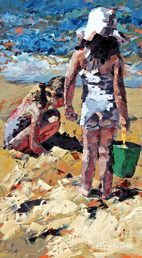 Sandcastles II Painting by Claire McCall - Fine Art America