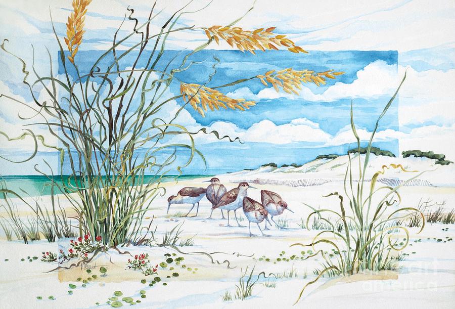 Sandpiper Painting - Sandpiper Dunes #1 by Paul Brent