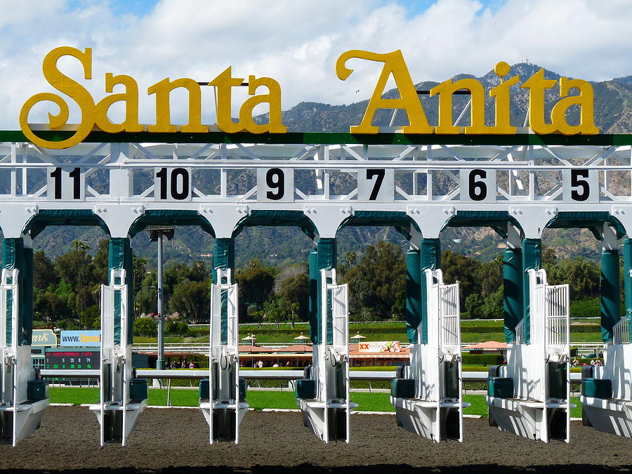 Santa Anita Starting Gate #1 Photograph by Jeff Lowe