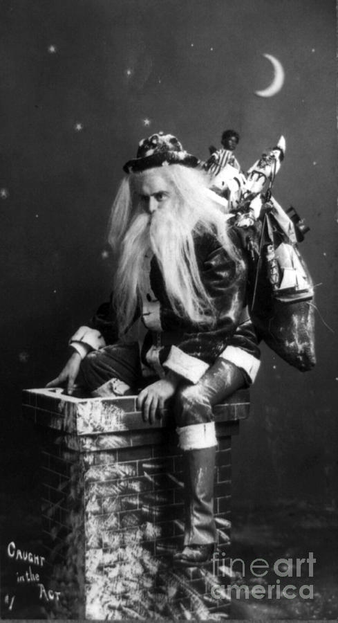 Christmas Photograph - Santa Claus 1900 #1 by Photo Researchers