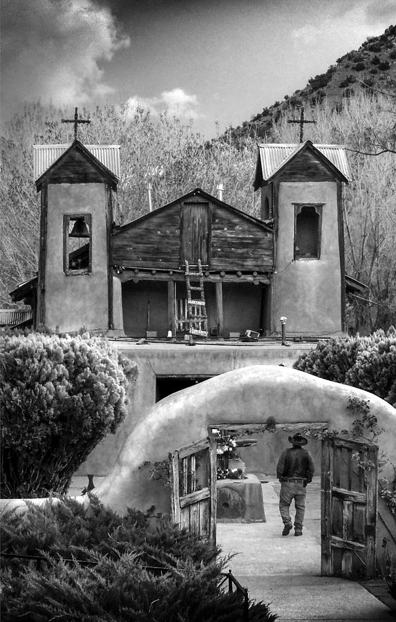 Black And White Photograph - Santuario Chimayo  #1 by William Lax