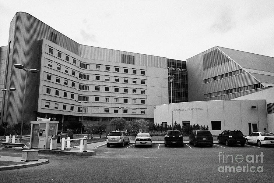 City Photograph - saskatoon city hospital Saskatchewan Canada #1 by Joe Fox
